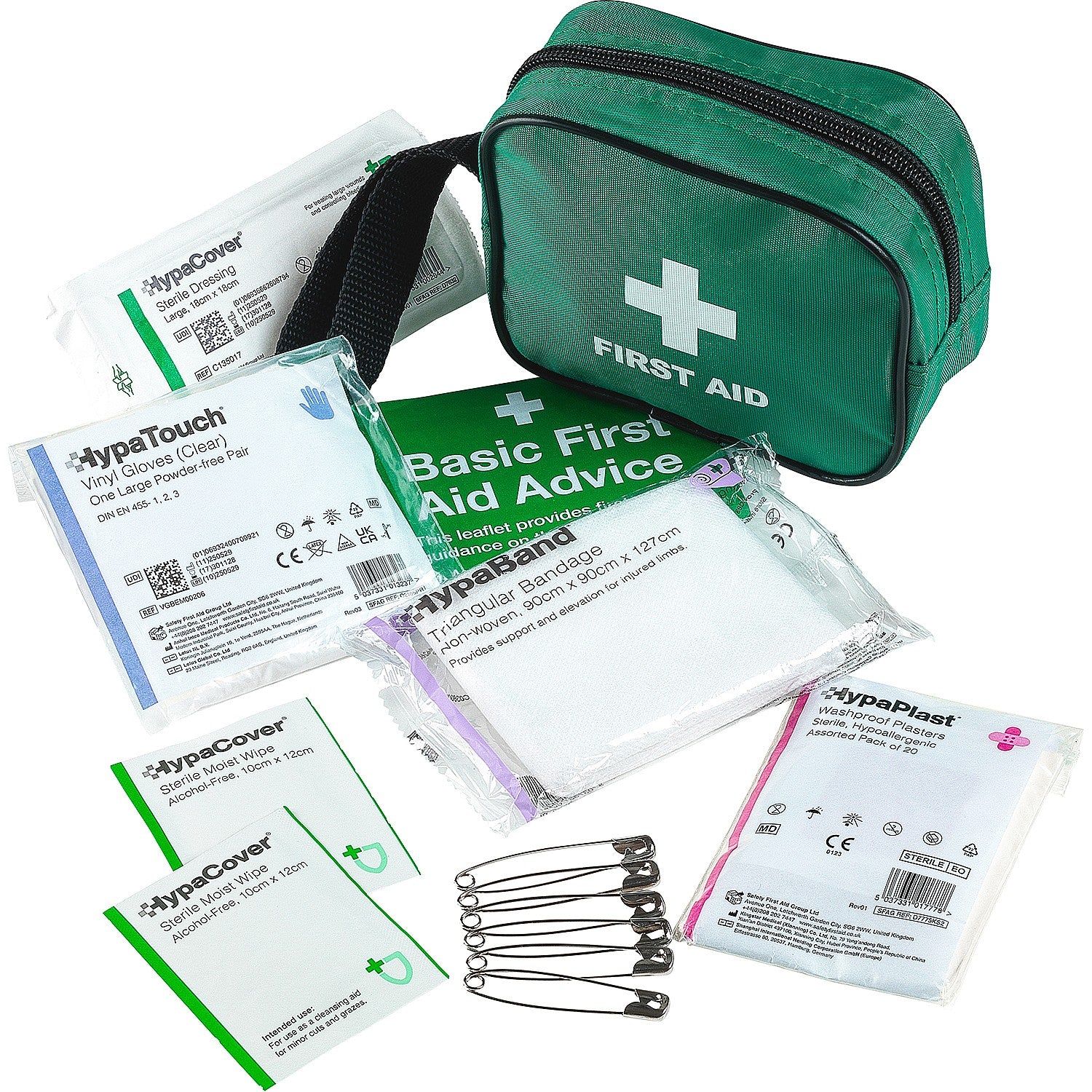 One Person First Aid Kit with Eye Wash