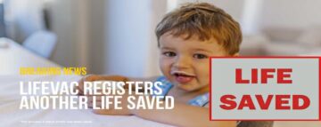 LifeVac salva un bambino di due anni dal soffocamento