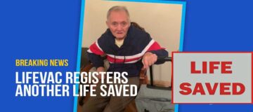 Uomo di 74 anni salvato con LifeVac