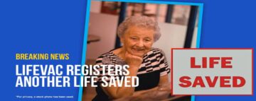 Signora di 82 anni salvata con LifeVac