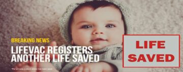 10 Monate alte Chokes und gerettet mit LifeVac