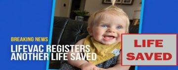 11 Monate alt mit LifeVac gerettet