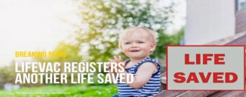 Bambino di 1 anno salvato da LifeVac